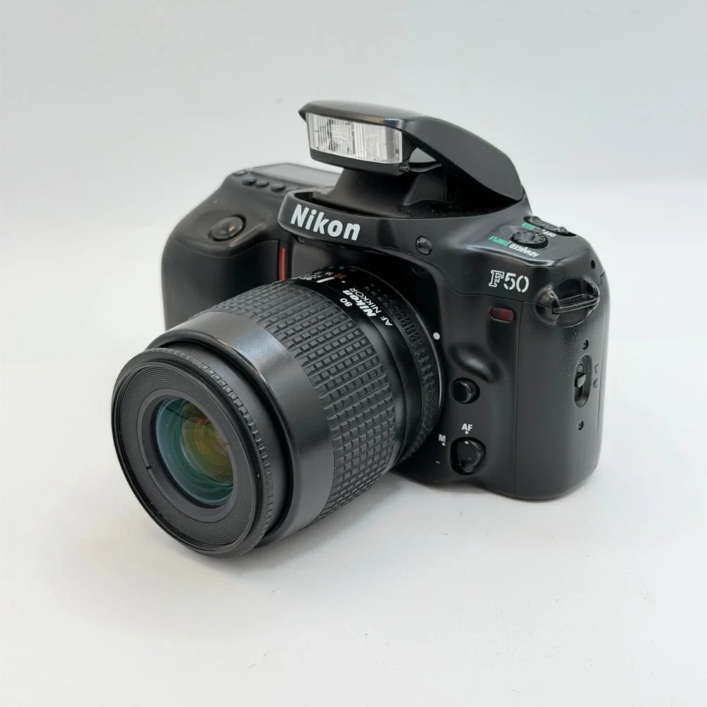 Nikon F50 35mm SLR Film Camera with AF Nikkor 35-80mm f/4-5.6D Lens Black